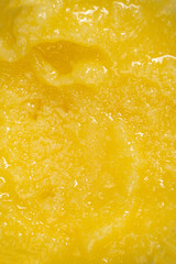 Abstract yellow ghee butter background. Creativity from food