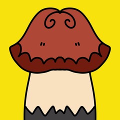 illustration of cartoon mushroom