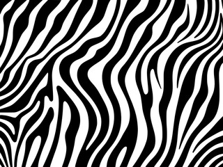 black and white zebra pattern background. illustration