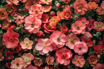 Naklejka premium Pink and Coral Flower Bouquet