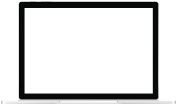 Close-up top view of Surface Book Laptop 3 platinum Color by Microsoft on white background. Pro laptop Transparent PNG