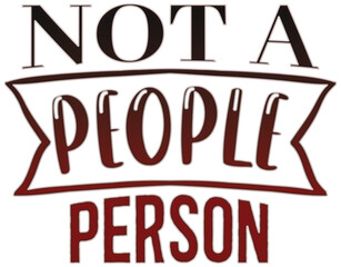 Not a people person