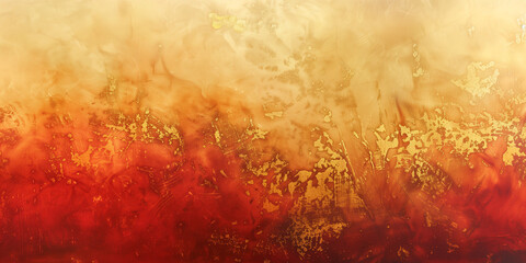 Fototapeta premium illustration of red and yellow watercolor background 