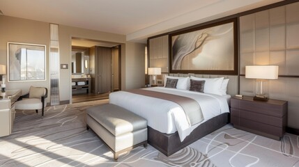 Luxury Hotel Suite with Modern Decor