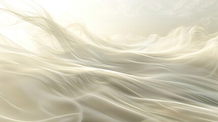 Ethereal Mist Swirls: Dreamy Shapes on Neutral Background
