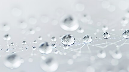 Serene Morning: Raindrops Adorn Intricate Spider Web