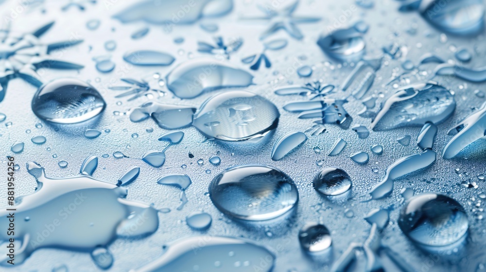 Poster detailed macro close-up of weather symbols on clear white background with diffused lighting and high