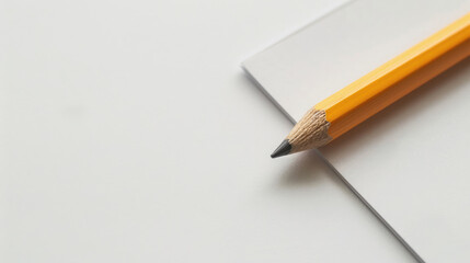 colored sharpened pencils on paper isolated on background