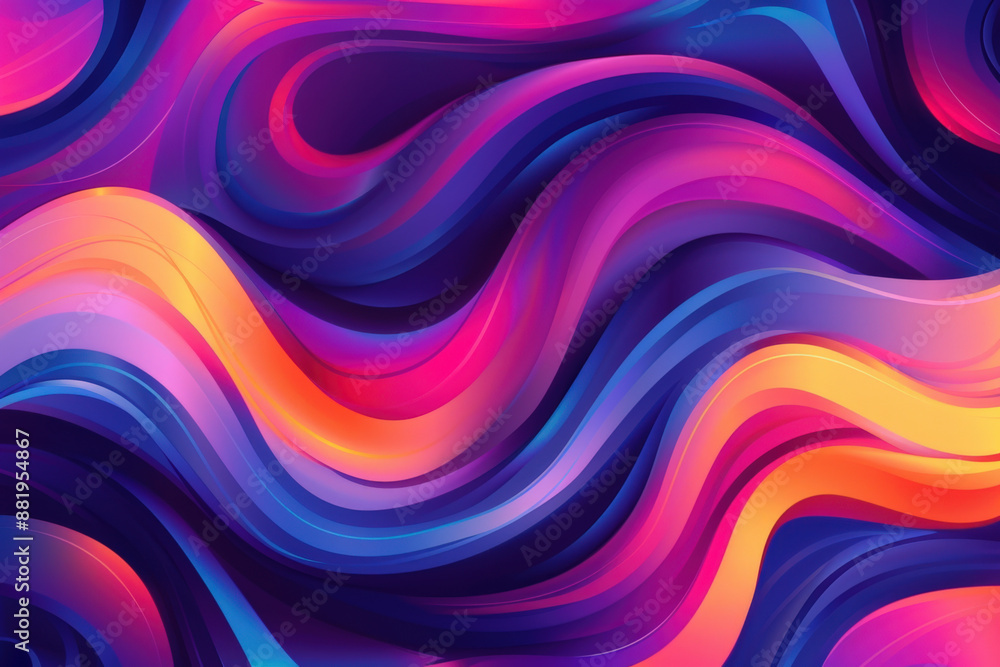 Poster colorful abstract background with a flowing liquid shape creating a modern and vibrant design