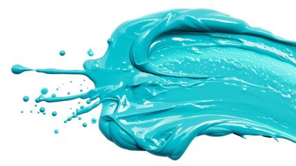 Abstract Blue Paint Splashes