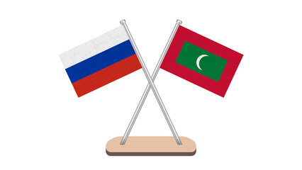 Maldives Russia Flag