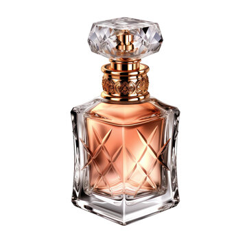 recommend clip art: A bottle of perfume. Parfum in beautiful bottle Isolated on transparent background