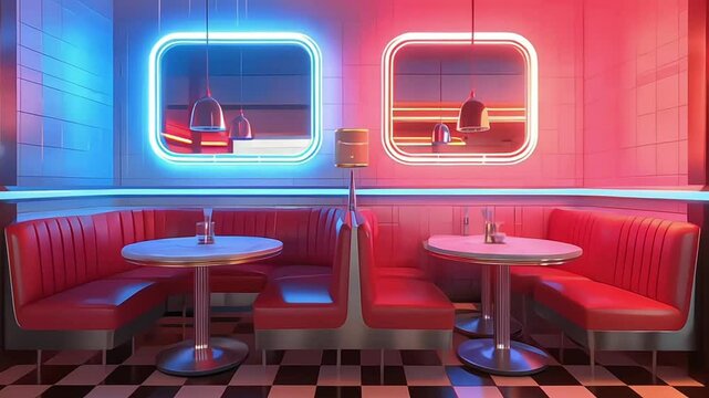  a jukebox diner booth with vinyl seating