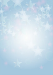 Vector Magical Glowing Background with Silver and Purple Falling Stars on Grey. Sparkle Star Sky Cover and Card Design. Glittery Confetti Frame. Christmas and New Year Poster. Cosmic Bokeh Light.