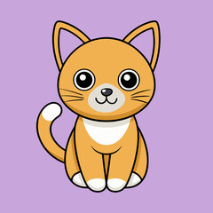 Cute red scottish fold cat with orange eyes lying on grey textile sofa at home. Soft fluffy purebred short hair straight-eared kitty. Background, copy space, close up