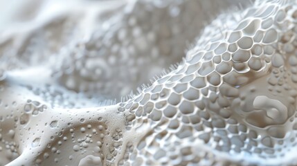 Detailed Macro Shots of Organic Textures on White Background with Soft Natural Lighting and Strong Contrast