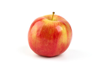 Red prince apples, isolated on white background.