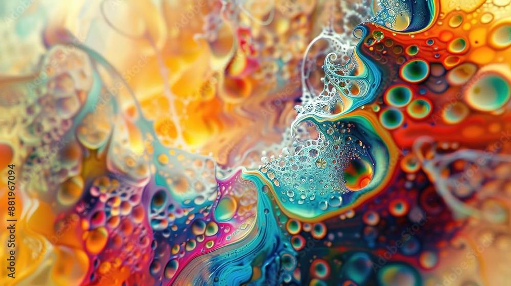 Poster spectrum of vibrant abstraction: a visual exploration into quantum mechanics