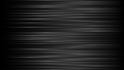 Fototapeta premium White Stripes Background Classic Glitch Scanline Overlay Effect. Old TV Noise Static Texture on Black Background. Retro TV Texture Vector Illustration.