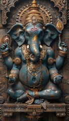 Fototapeta premium Steampunk Ganesha Sculpture