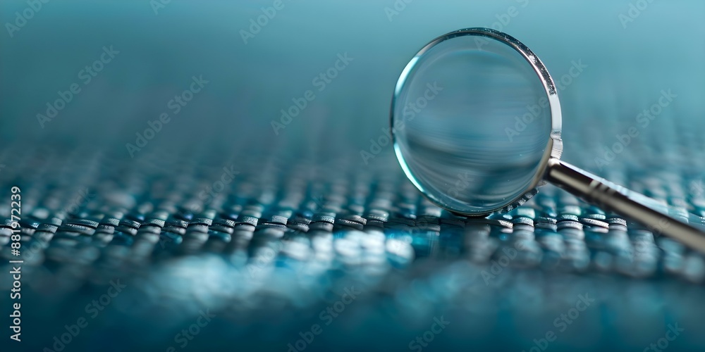 Aufkleber importance of data privacy centered professional photo copy space selective focus. concept data priv