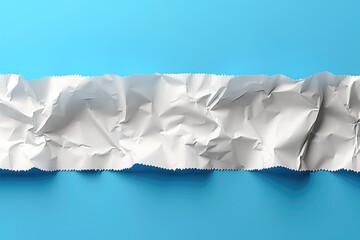 Obraz premium Silver Foil Wrapper with Blue Background