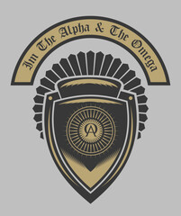 Naklejka premium anniversary golden label