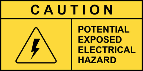 Fototapeta premium electrical hazard symbol vector illustration. Electric high voltage danger hard icon. Downward lightning representing high voltage.