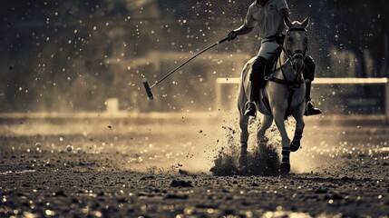 Fototapeta premium Polo Player in Action