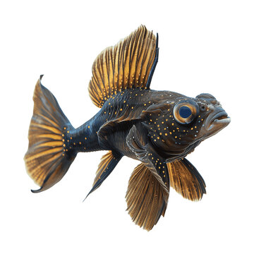 Blue-Eyed Plecostomus fish isolate white background png