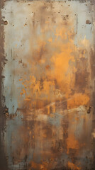 Digital rusted old painted metal sheet graphics poster mobile background