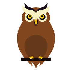 Owl Icon Logo Art Vector illustration