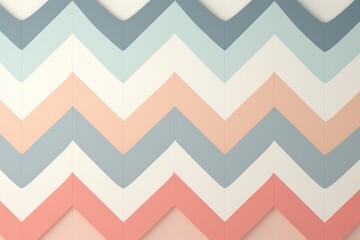 Soft zigzag pattern in pastel colors on a light gray background.