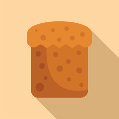 Square loaf of bread baking and rising with a brown crust in the kitchen