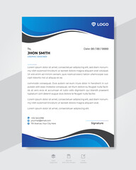 Professional and modern business letterhead design template