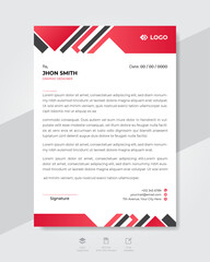 Professional and modern business letterhead design template