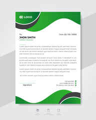 Professional and modern business letterhead design template