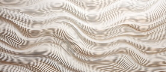 Abstract white wavy texture with intricate layered design patterns.