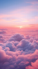 digital vintage pink clouds graphics poster mobile phone background