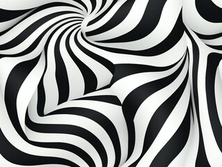 A mesmerizing black and white spiral pattern
