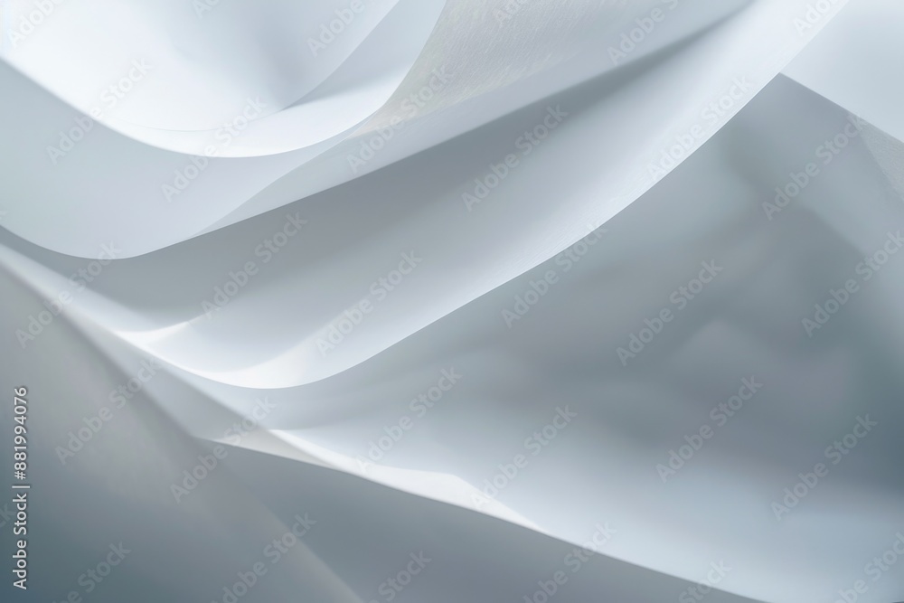 Poster a close up view of a blank, white sheet of paper