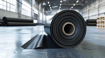 Laying and installation of roofing, bituminous waterproofing of an apartment building. Rolled roofing waterproofing of concrete slabs of stylobate. Heating and melting of bituminous roofing material.