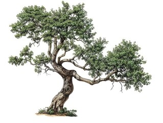 Tree on White Background