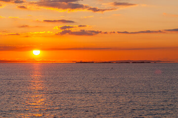 茅ヶ崎海岸の日の出