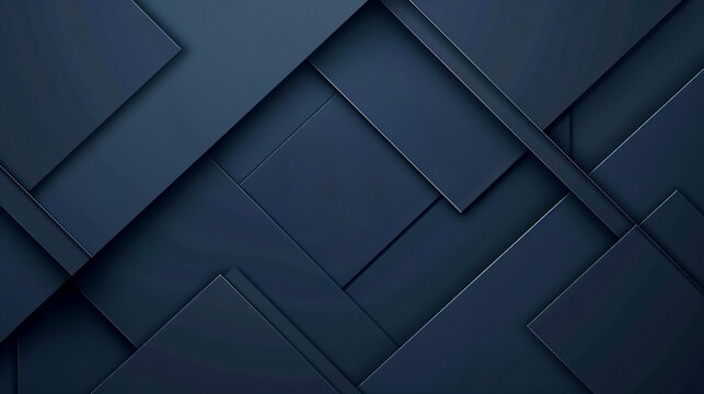 Modern abstract template design featuring a blue geometric background perfect for corporate business presentations. Sleek visuals and clean lines create a professional.