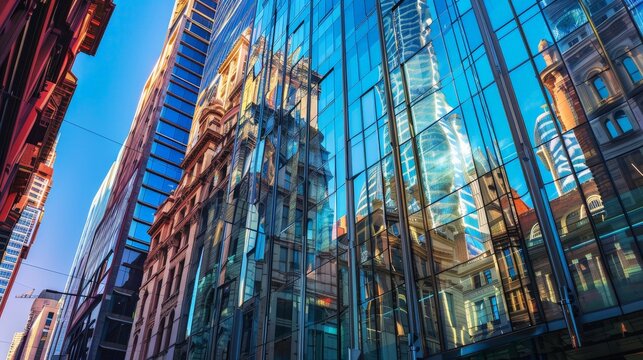 Explain how buildings can reflect the identity of a city.