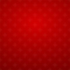 Japanese style flower pattern on red background.