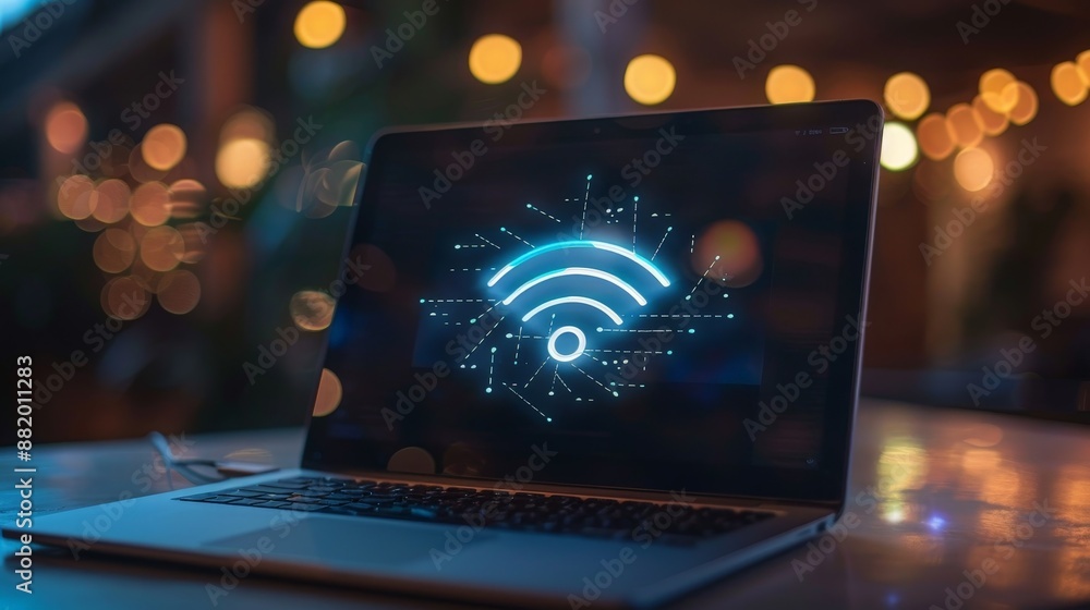 Aufkleber explain the significance of laptop connectivity options such as wi-fi and bluetooth.