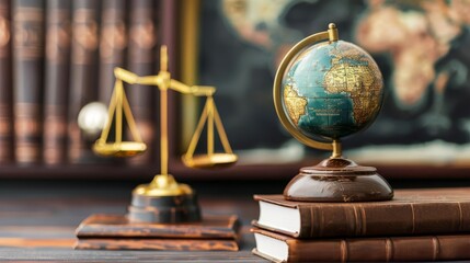 Legal advisors ensuring compliance with international laws, meticulous global legal strategy