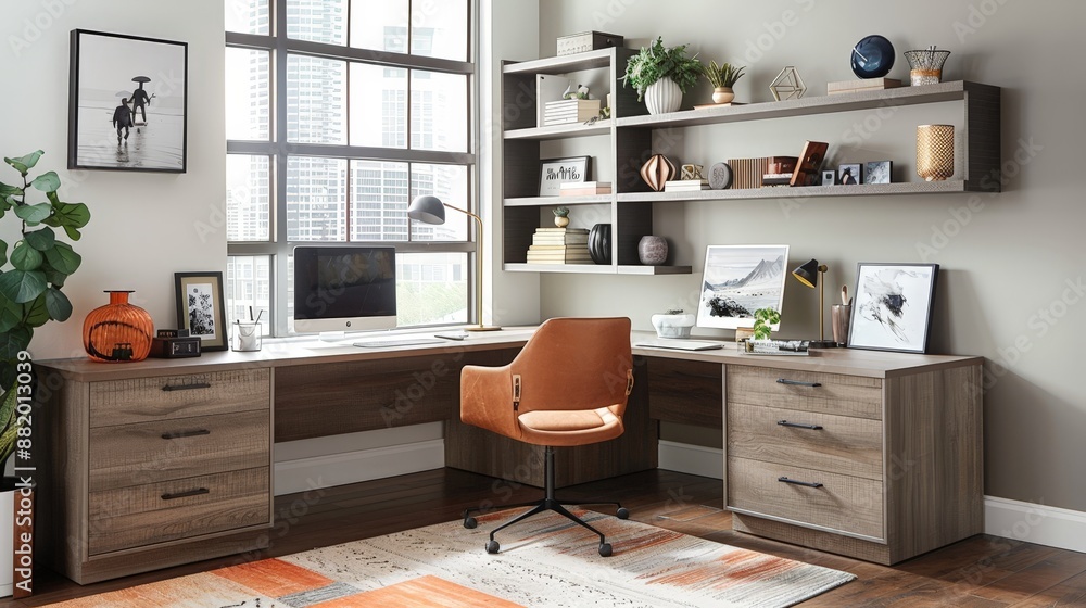 Aufkleber share tips for creating a productive workspace within a home office.